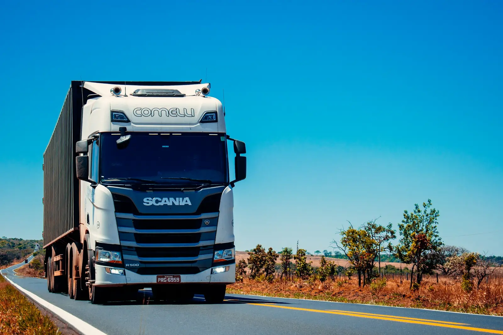 Lkw auf einer Autobahn
